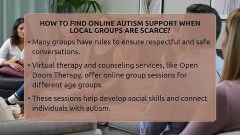 How To Find Online Autism Support When Local Groups Are Scarce? - Answers About Autism