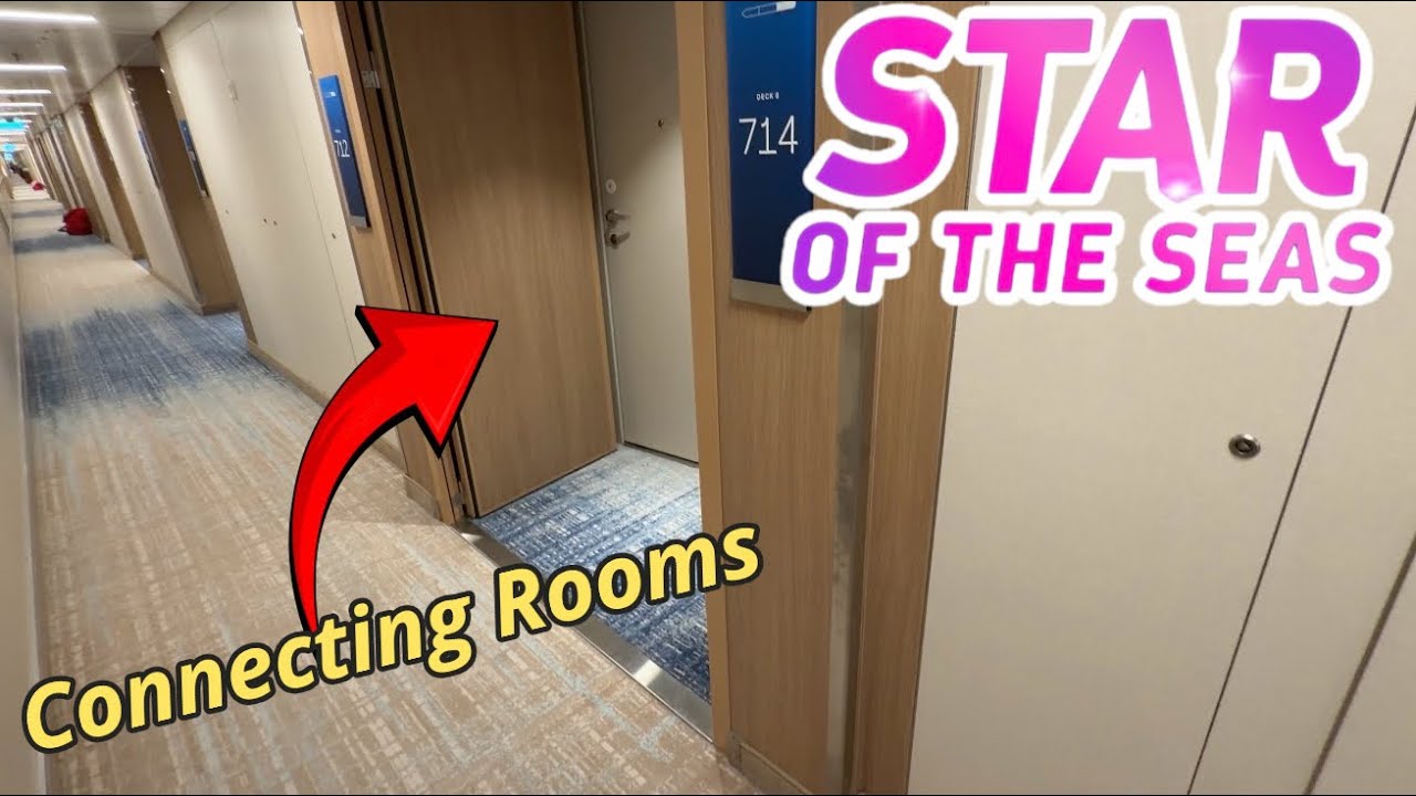 Как устроены смежные каюты на лайнере Star of The Seas? Круизный лайнер компании Royal Caribbean.