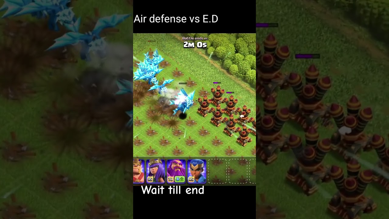 200 Electro dragons Vs Base of air defence 🤣 