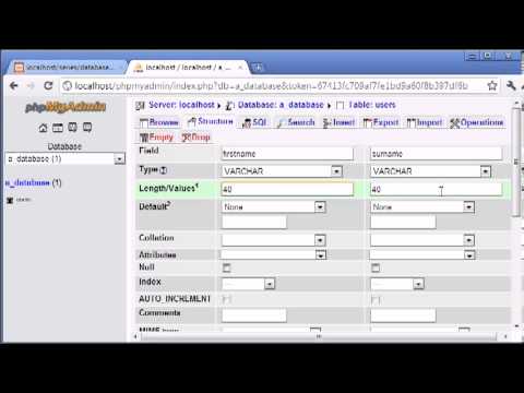 Beginner PHP Tutorial   112   phpMyAdmin Part 3   YouTube