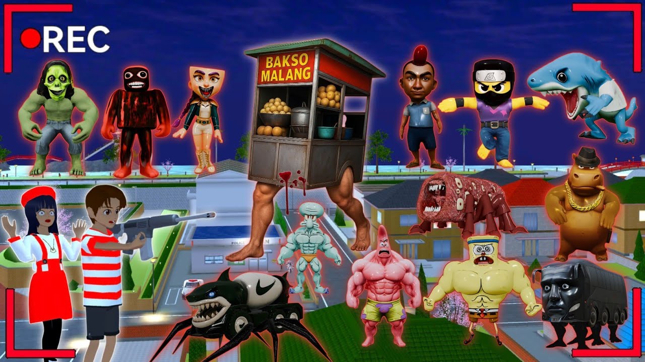 Yuta Mio Panik CCTV Rekam ANOMALI BAKSO dan Pasukan Anomali Menyerang Kota🔥| SAKURA SCHOOL SIMULATOR