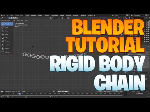 Blender beginner series No. 101 - Rigid Body chain