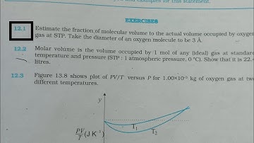 class 11th NCERT chapter number 12 kinetic theory.Exercise 12.1 estimate the fraction of the ..