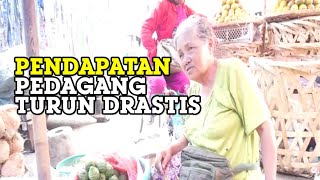 Curahan Hati Pedagang Pasar Parluasan yang Pendapatannya Turun Drastis
