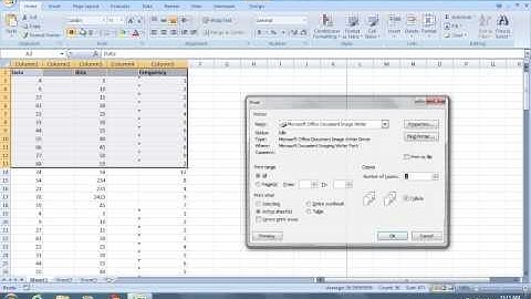 How to print selected Cells in Excel 2007