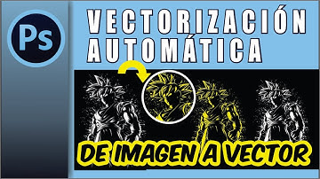 Vectorizar automáticamente en photoshop l pasar de imagen a vector  SUPER FACIL
