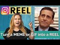 How to make instagram reels using gifs and memes  canva tutorial