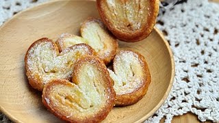 愛心派餅(蝴蝶酥)。Palmiers (Elephant Ears)