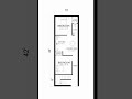 15'X42' 2D plan layout #home #autocad #like #housedesign #civil #construction