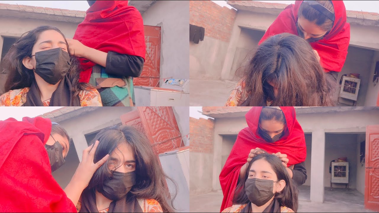 Fairy samavia did API aqsa hair checking - YouTube