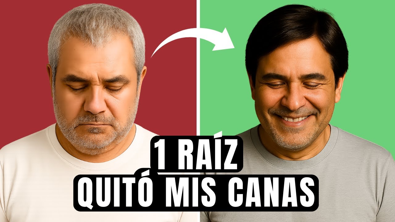 Esta Es La RAÍZ Que QUITA Las CANAS Del CABELLO Sin Químicos Ni TINTES