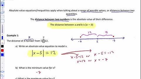 2.2.3 Video Notes: Absolute Value Word Problems