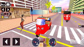 Tuk Tuk auto rickshaw driver 3D game - 251 auto rickshaw driving game - Android iOS Gameplay