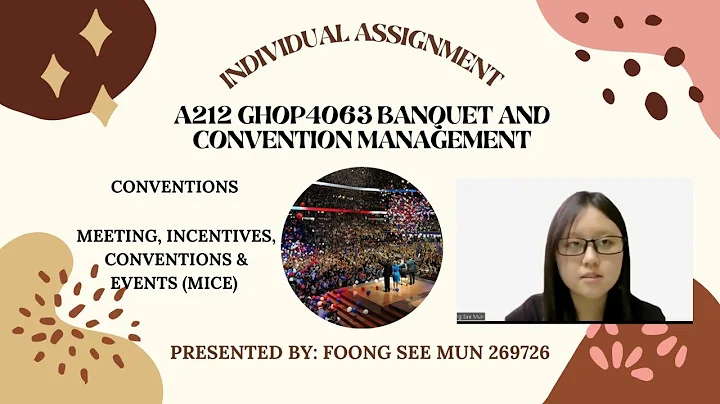 GHOP4063 BANQUET AND CONVENTION MANAGEMENT (A) - INDIVIDUAL ASSIGNMENT