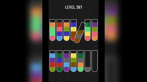 Water sort puzzle level 387