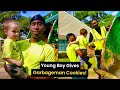 Little Boy Gives Cookies to Garbage Man