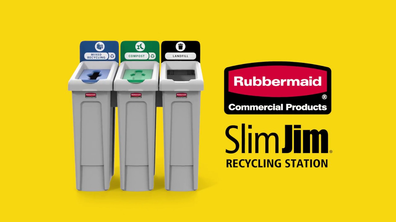 Rubbermaid® Slim Jim® Step-On Trash Can - 13 Gallon