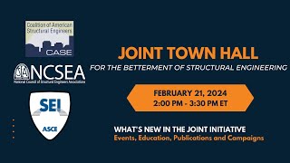 2024 Joint Town Hall- Hosted by CASE, NCSEA, and SEI