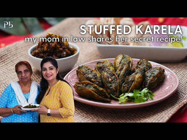 Stuffed Karela I My MIL shares her Bharwa Karela Recipe! I खट्टा मीठा भरवां करेला I Pankaj Bhadouria class=