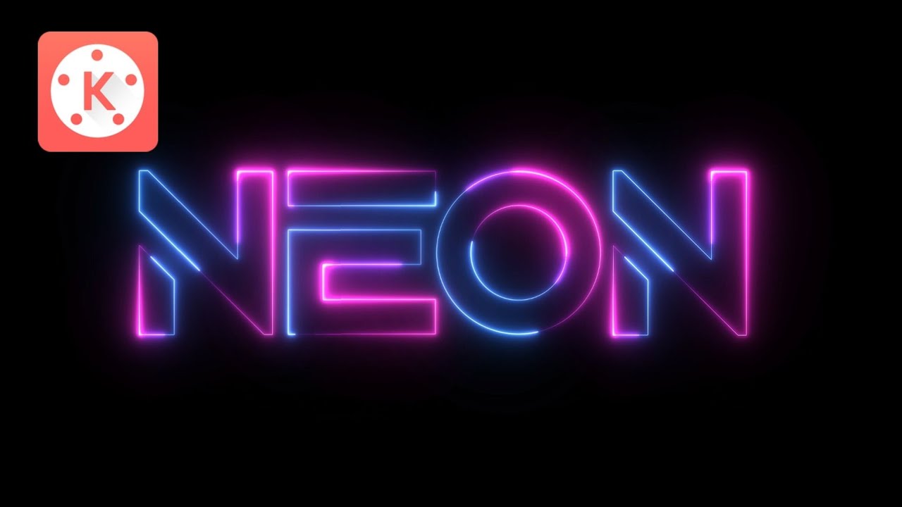 KINEMASTER NEON TEXT EDITING