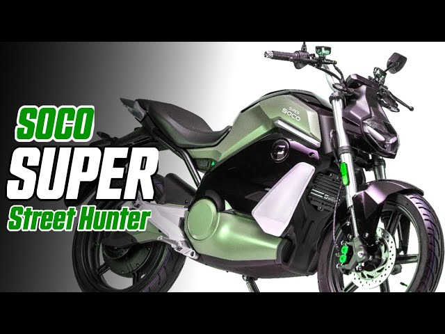 2021 Super Soco TS Street Hunter Electric Motorcycle - YouTube