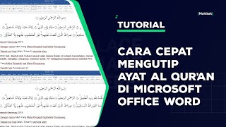 Cara Memasukkan Ayat Al-Qur'an Versi Kemenag ke Microsoft Office Word screenshot 4