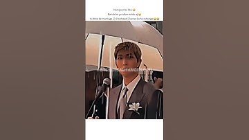 Namjoon be like 😳 Whether it is rain or storm then today 😛 get these two married 💍 (barbaadi) #sh...