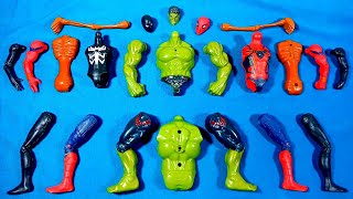 ASSEMBLE TOYS UNBOXING,SIREN HEAD VS MILES MORALES - HULK SMASH VS SPIDERMAN AVENGERS SUPERHERO TOYS