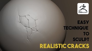 Sculpting Cracks in Zbrush- Fast and easy