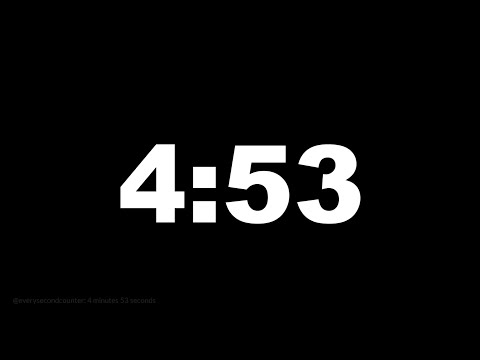 4 minutes 53 seconds [293 secs] clock timer countdown || Alarm Focus