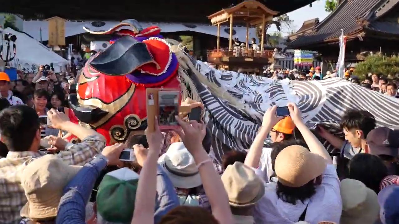 善光寺御開帳 篠ノ井大獅子奉納（2015年05月17日）