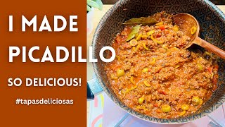 I Made Picadillo! | Spanish Cuisine Collaboration | #tapasdeliciosas