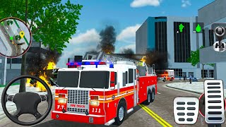 Fire Truck City Rescue Simulator - US Emergency 911 Ambulance Driving 3D - Android Gameplay screenshot 5
