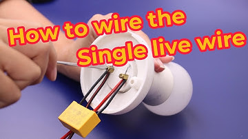 How To Wire The Tuya Wifi Smart Touch Light Switch Without Neutral Wire (Single Live Wire)?