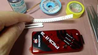How to rework PICkit3 Operation at Low Voltage / PICkit3低電圧動作改修方法