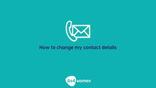 How to update my contact details