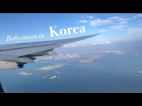Babymoon in Korea 🇰🇷| Part 1 what I eat on the plane ride, exploring Seoul, 미슐랭 정식당, 명동 야시장