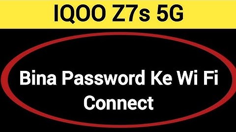 How to connect WiFi via QR code, iqoo Z7s 5G me Bina password ke Wi Fi connect kaise karen