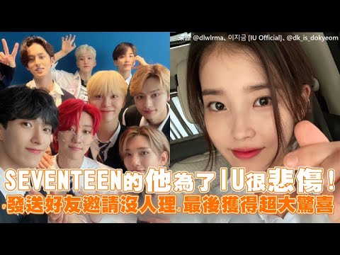 【小娛樂】SEVENTEEN的他為了IU很悲傷! 「發送好友邀請沒人理」最後獲得超大驚喜