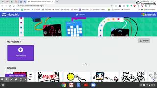Importing microbit code to microbit website