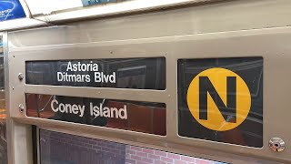 BMT Broadway Express: R68 (N) Train [Coney IslandStillwell Av to AstoriaDitmars Blvd]