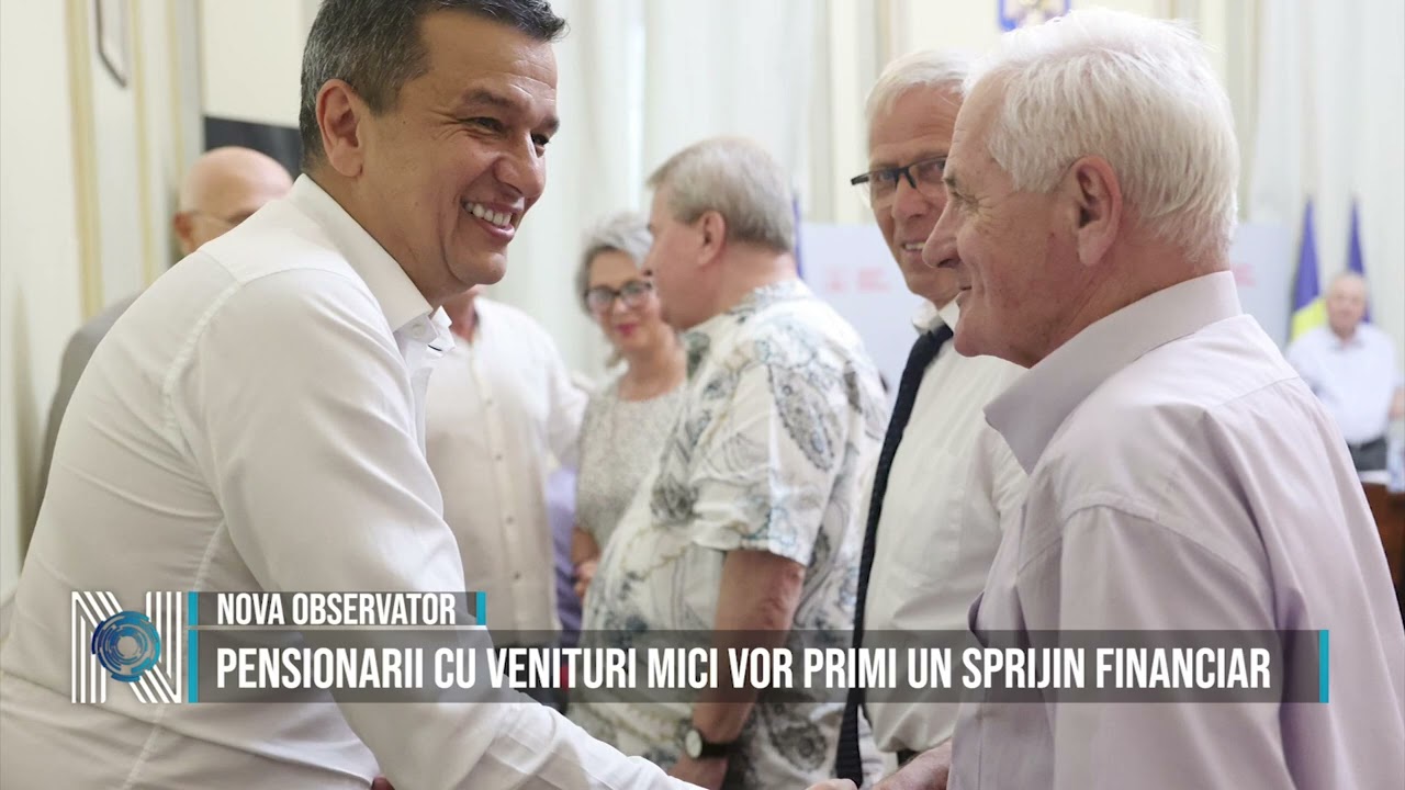 Pensionarii cu venituri mici vor primi un sprijin financiar 