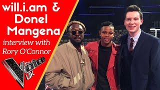 The Voice UK 2018 final: will.i.am and Donel Mangena interview with Rory OConnor
