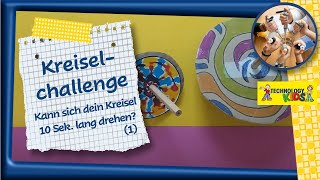 Spinning Top Challenge Part 1 - Build a spinning top that can spin for at least 10 seconds!