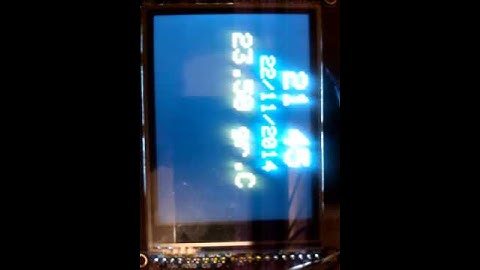 Arduino Due Clock with NTP sync, 2.8" TFT display