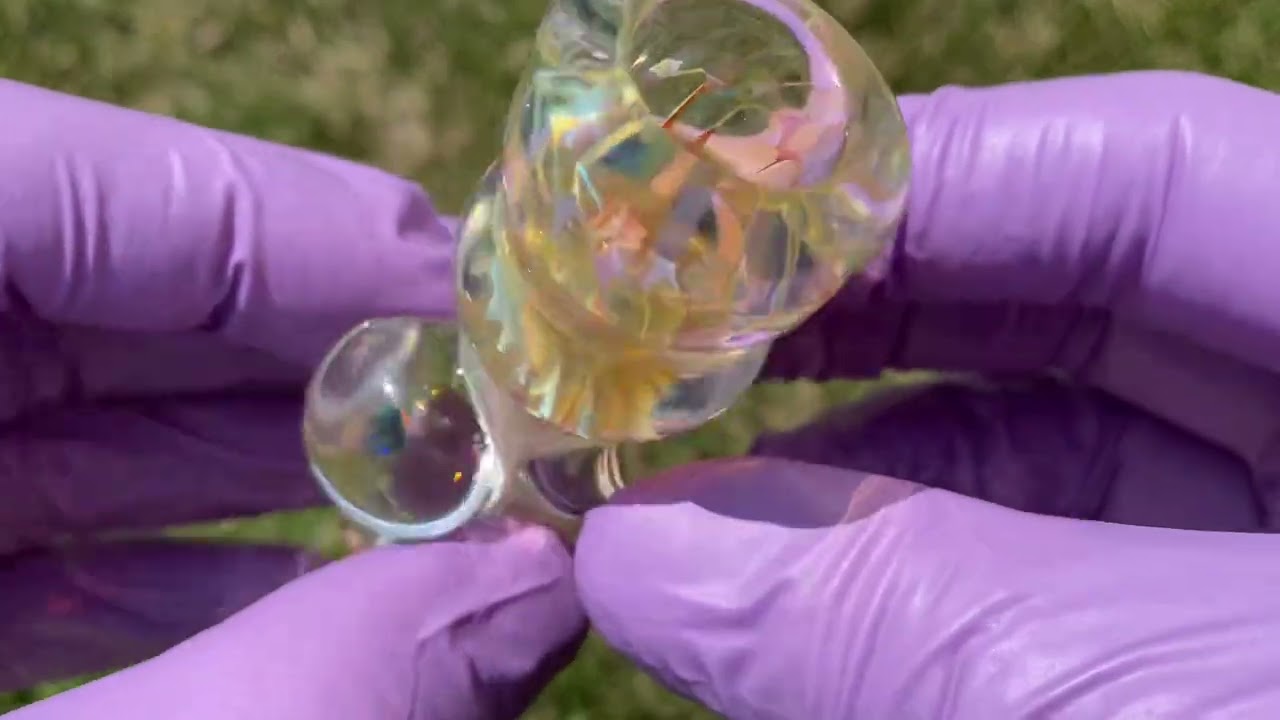 Fumed glass chillum made by thesmokingcats