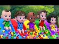 Color Balls Slide | Rock A Bye Baby &amp; Seven Steps + more Nursery Rhymes &amp; Kids Songs | Kindergarten