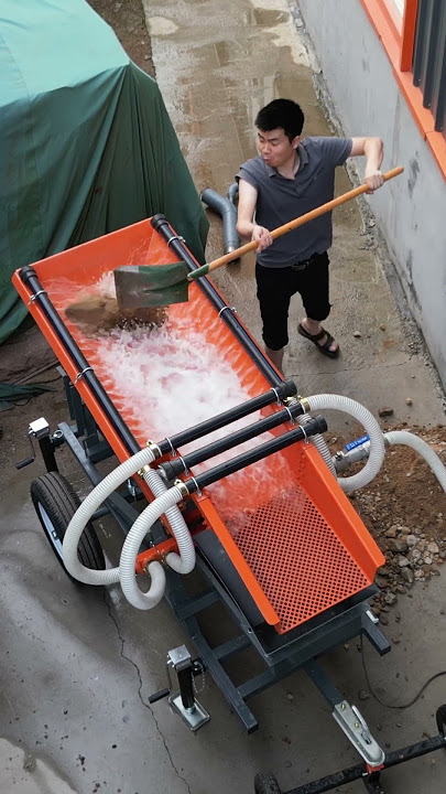 Mini placer gold mining wash plant #goldmining #goldpannning