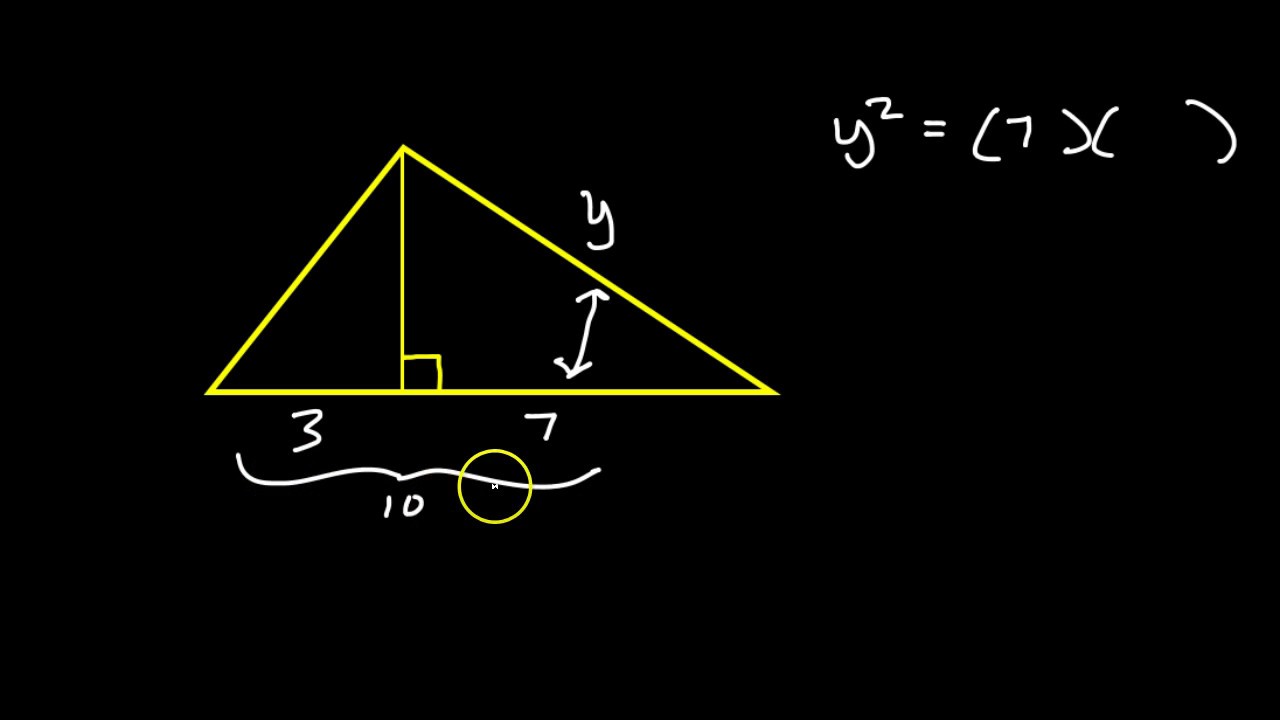 Similar Right Triangles Worksheet