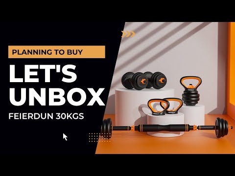 THIS DUMBBELLS ARE BEST RECOMMENDED.FEIERDUN WEIGHTS /KETTLEBELL WITH ADJUSTABLE BARBELL /UNBOXING